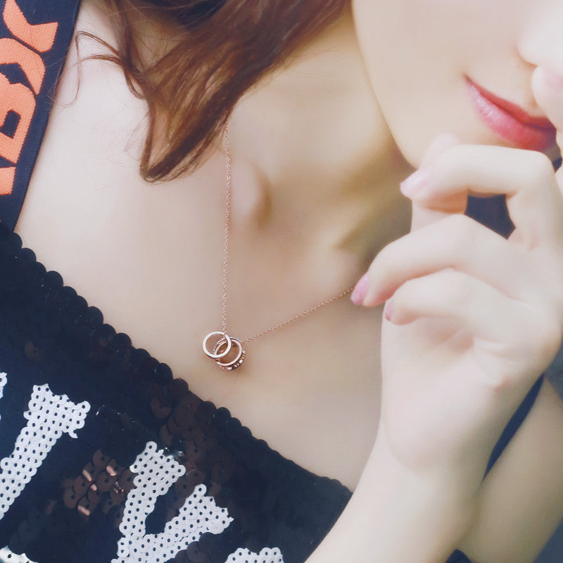 Openwork Roman Numeral Necklace