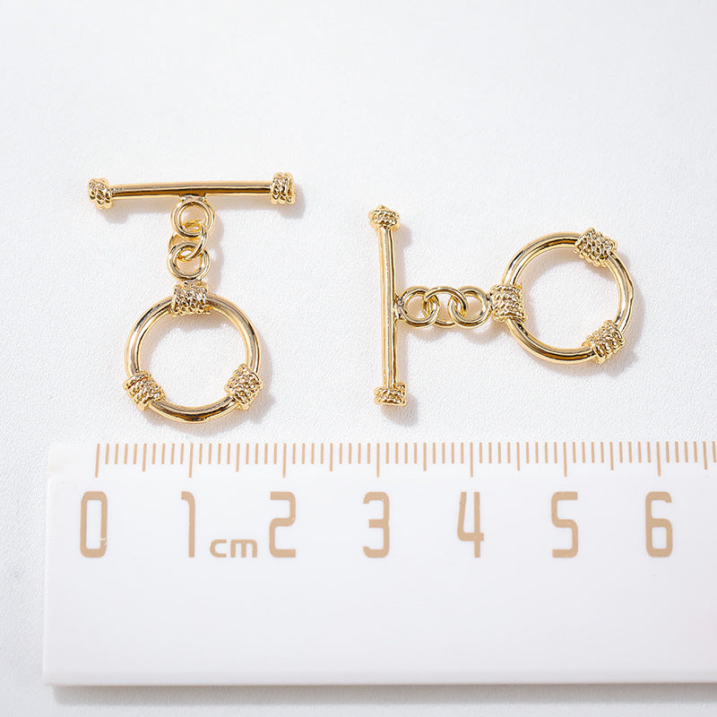 Gold Copper-plated Gold Color Retaining Buckle Tail Buckle Necklace Bracelet Clasp Connector
