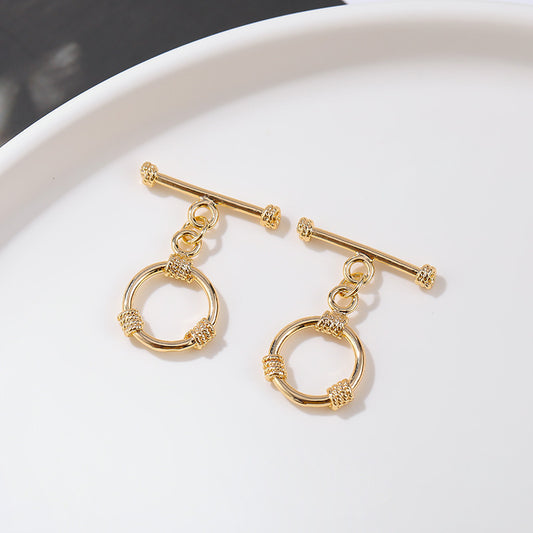 Gold Copper-plated Gold Color Retaining Buckle Tail Buckle Necklace Bracelet Clasp Connector