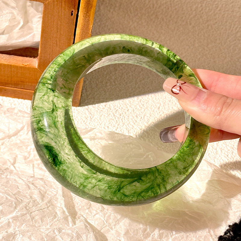 Resin Round Geometric Irregular Bracelet