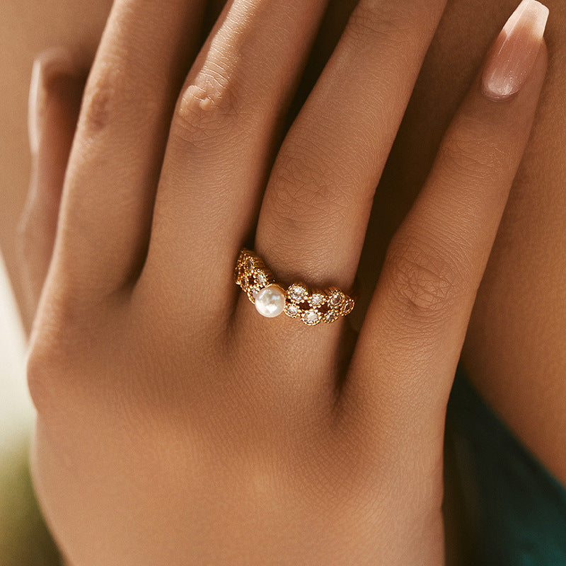 Elegant High-grade Opening Adjustable Ring Color Retention