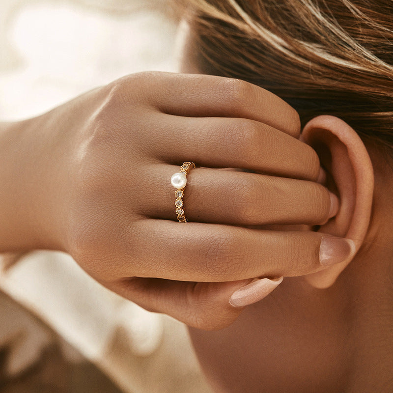 Elegant High-grade Opening Adjustable Ring Color Retention