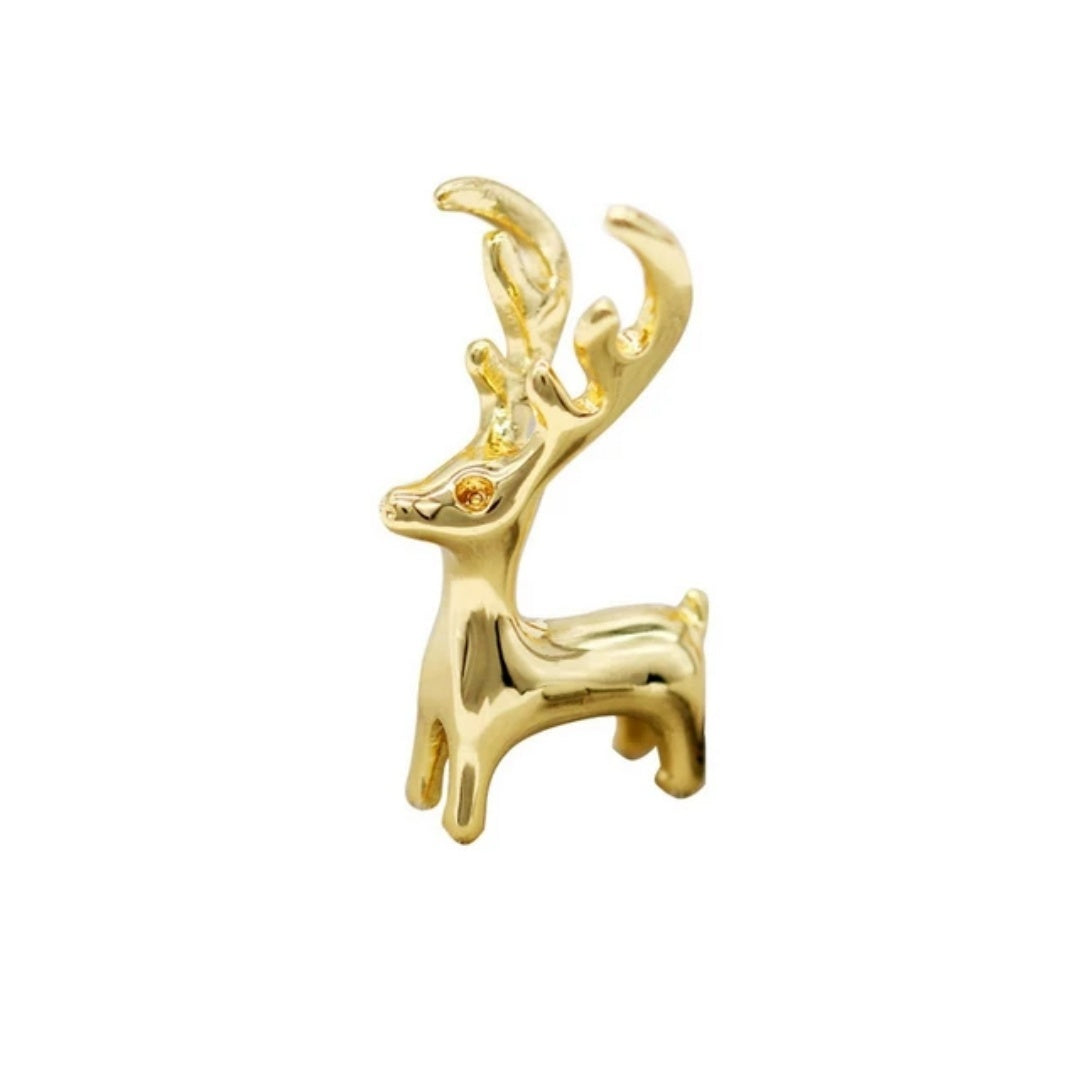 Color-preserving Pure Copper Plated 18K Gold Accessories Deer Mori Style Pendant