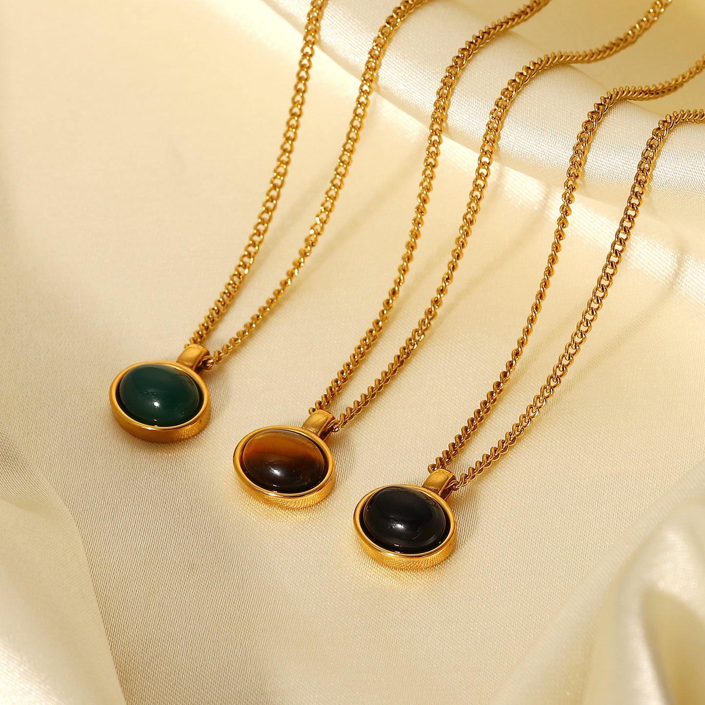Gold Plated Stainless Steel Chain Necklace Women