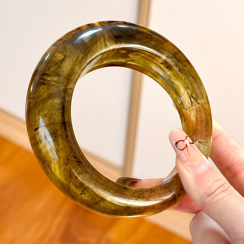 Resin Round Geometric Irregular Bracelet