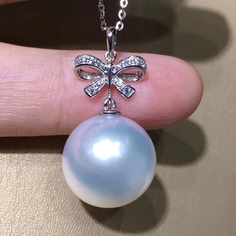 S925 Sterling Silver 18K Gold Plated Pearl Necklace