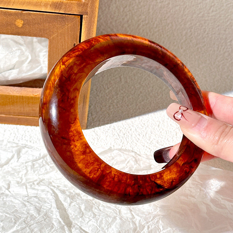 Resin Round Geometric Irregular Bracelet