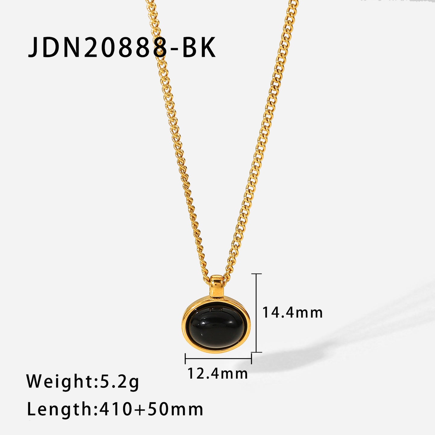 Gold Plated Stainless Steel Chain Necklace Women